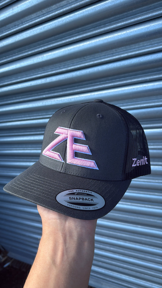 ZE Hat - Pink Foam/Grey