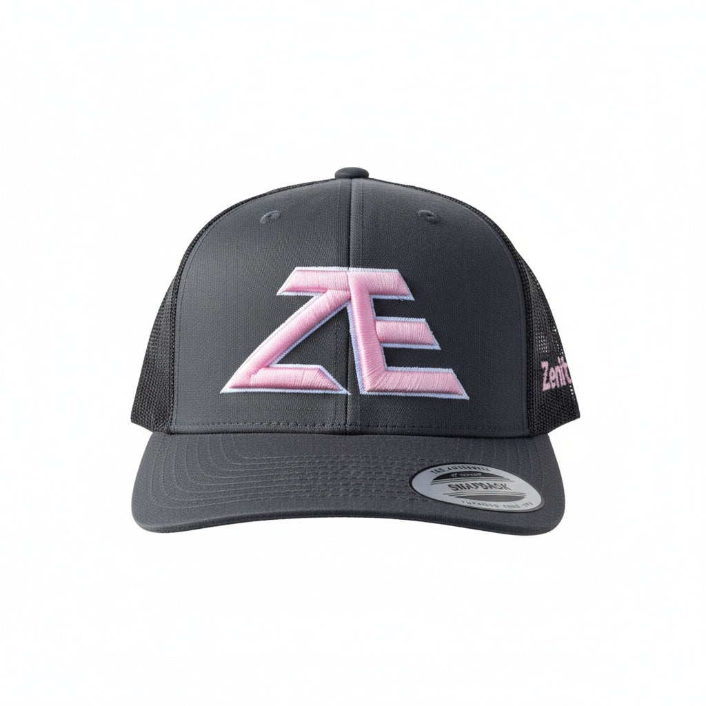 ZE Hat - Pink Foam/Grey